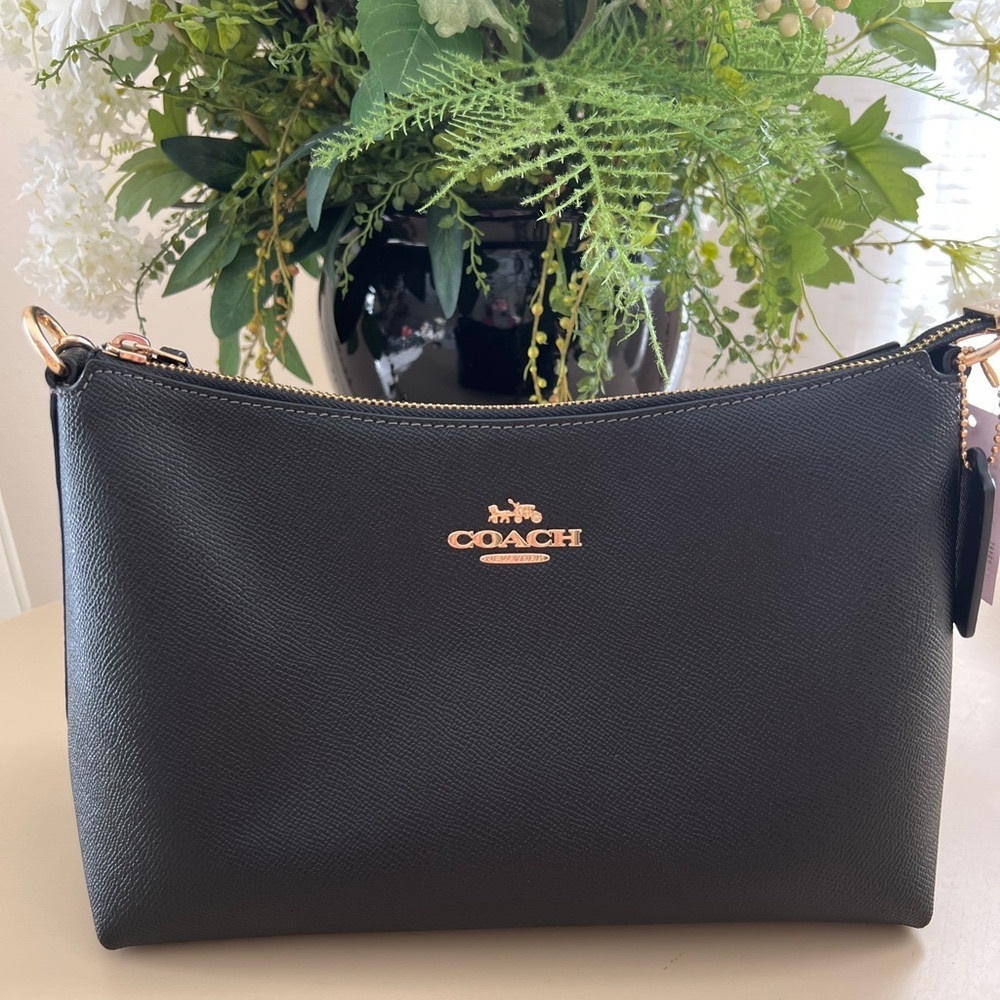 Coach Clara Black Leather satchel and crossbody